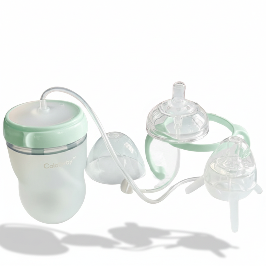 Natural-like Baby Bottle With Long Straw