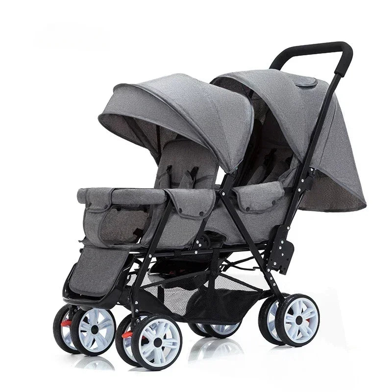 Twin strollers foldable carriage