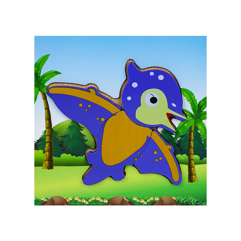 Animal Cognition Dinosaur Puzzle Wooden Toy