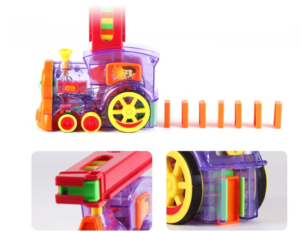 Automatic Domino Laying Train Toy