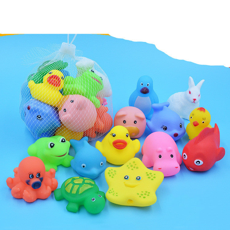 Assorted Squeeze & Float Bath Animals (13-Piece Set)