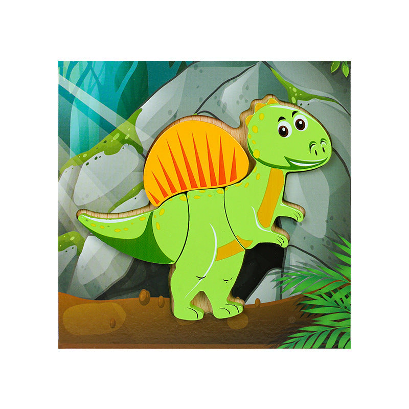 Animal Cognition Dinosaur Puzzle Wooden Toy