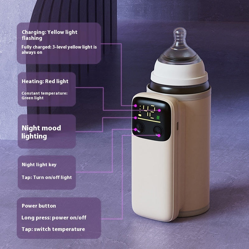 Wireless Portable Milk Warmer - Fast Charging