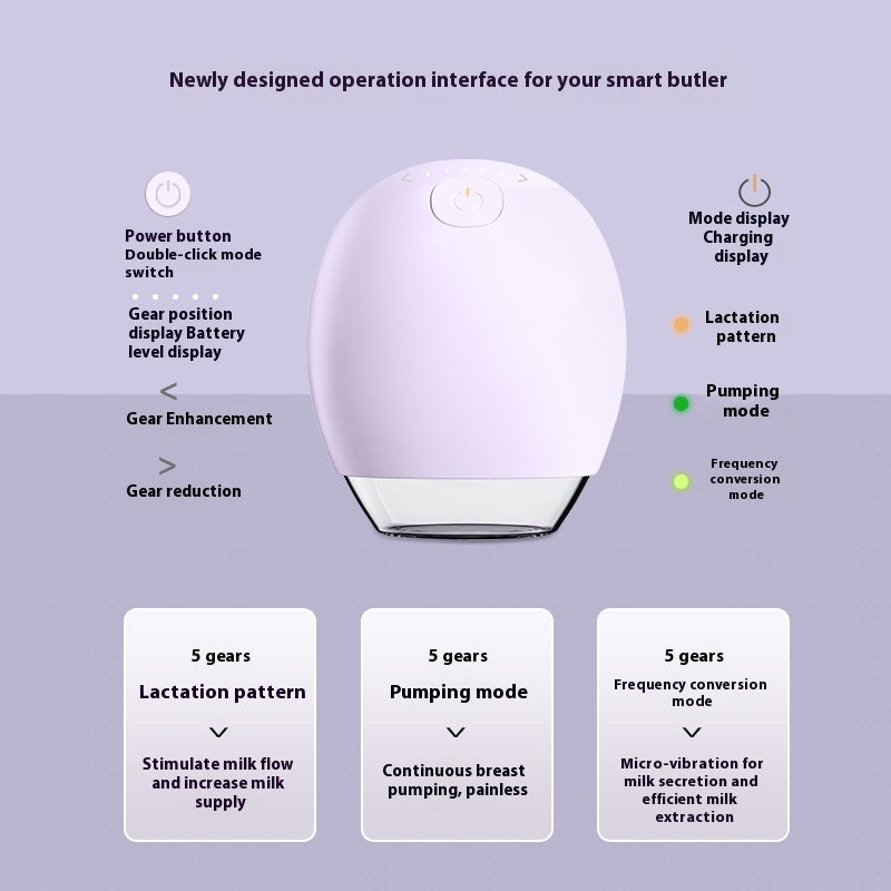 Invisible Wireless Breast Pump