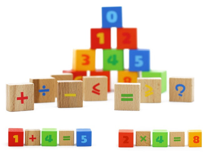 80-Piece Wooden Building Blocks