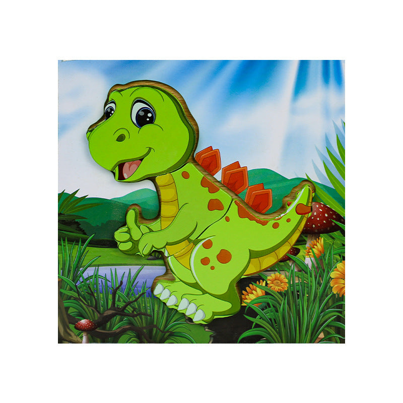 Animal Cognition Dinosaur Puzzle Wooden Toy