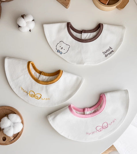 3-Pack Pure Cotton Baby Bibs