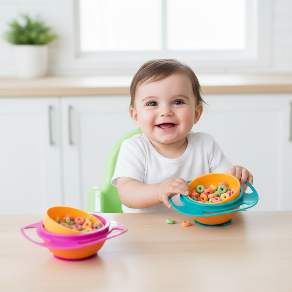 360 Rotate Universal Spill-proof Bowl Dishes