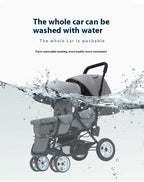 Twin strollers foldable carriage
