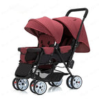 Twin strollers foldable carriage