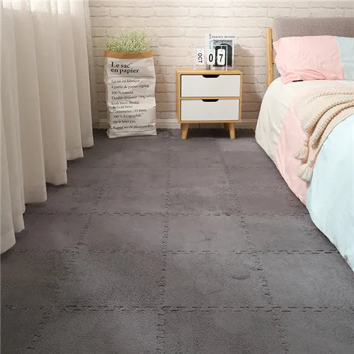 Soft Plush Crawling Interlocking Foam Playmat