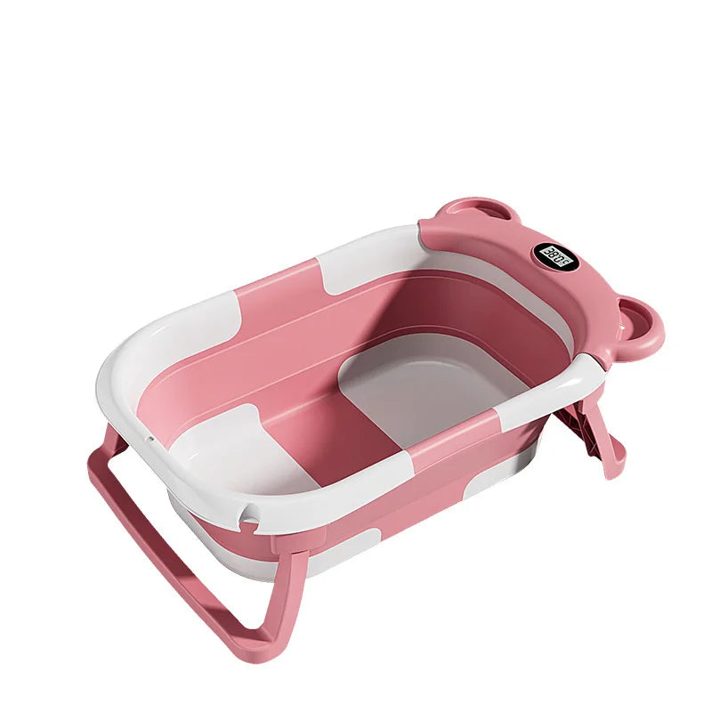 Folding Baby Bathtub with Temperature Sensor