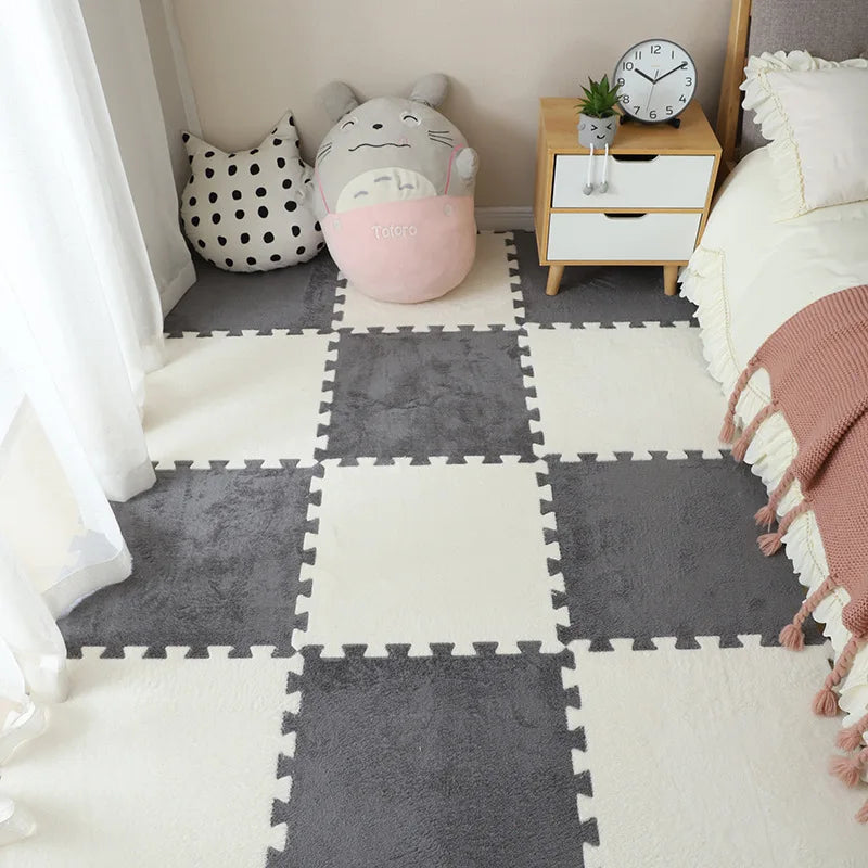 Soft Plush Crawling Interlocking Foam Playmat