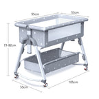 Multifunctional Baby Crib: Foldable and Adjustable
