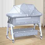 Multifunctional Baby Crib: Foldable and Adjustable