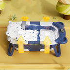 Folding Baby Bathtub with Temperature Sensor