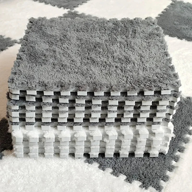 Soft Plush Crawling Interlocking Foam Playmat