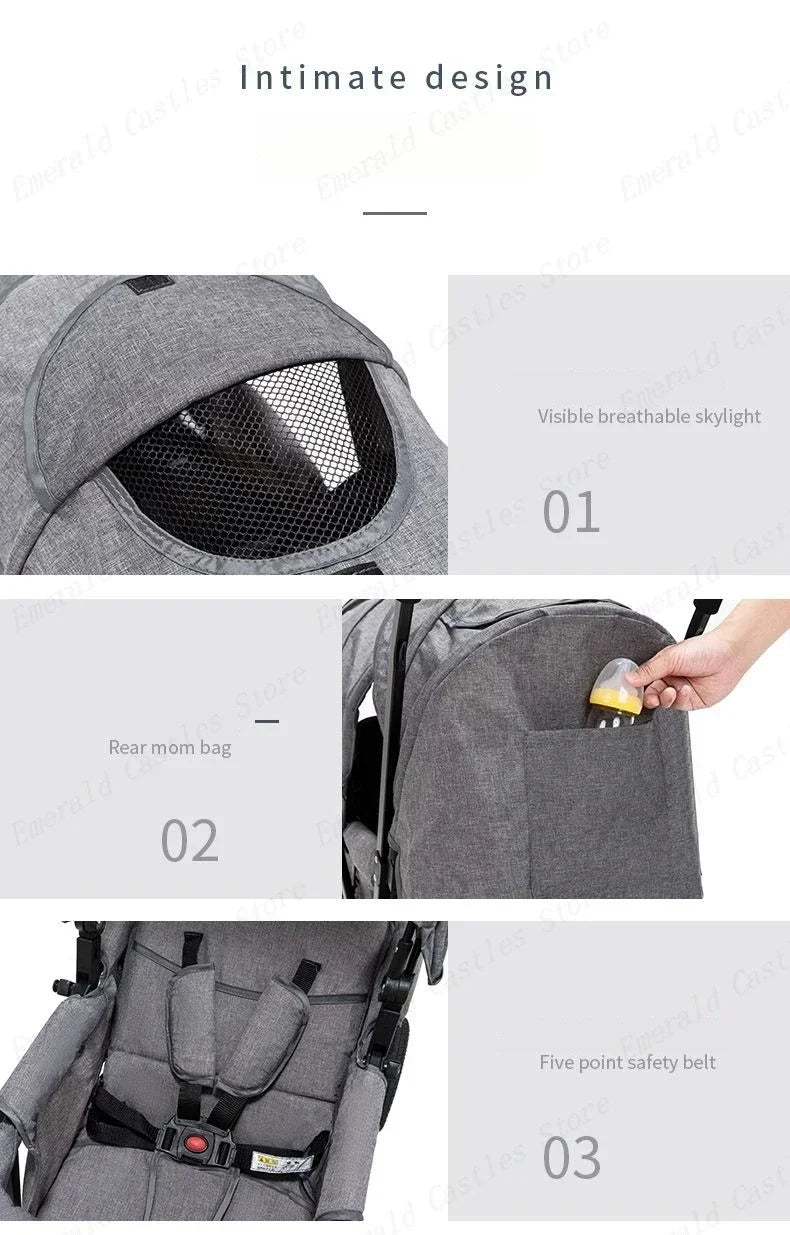Twin strollers foldable carriage