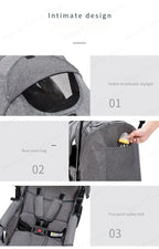 Twin strollers foldable carriage
