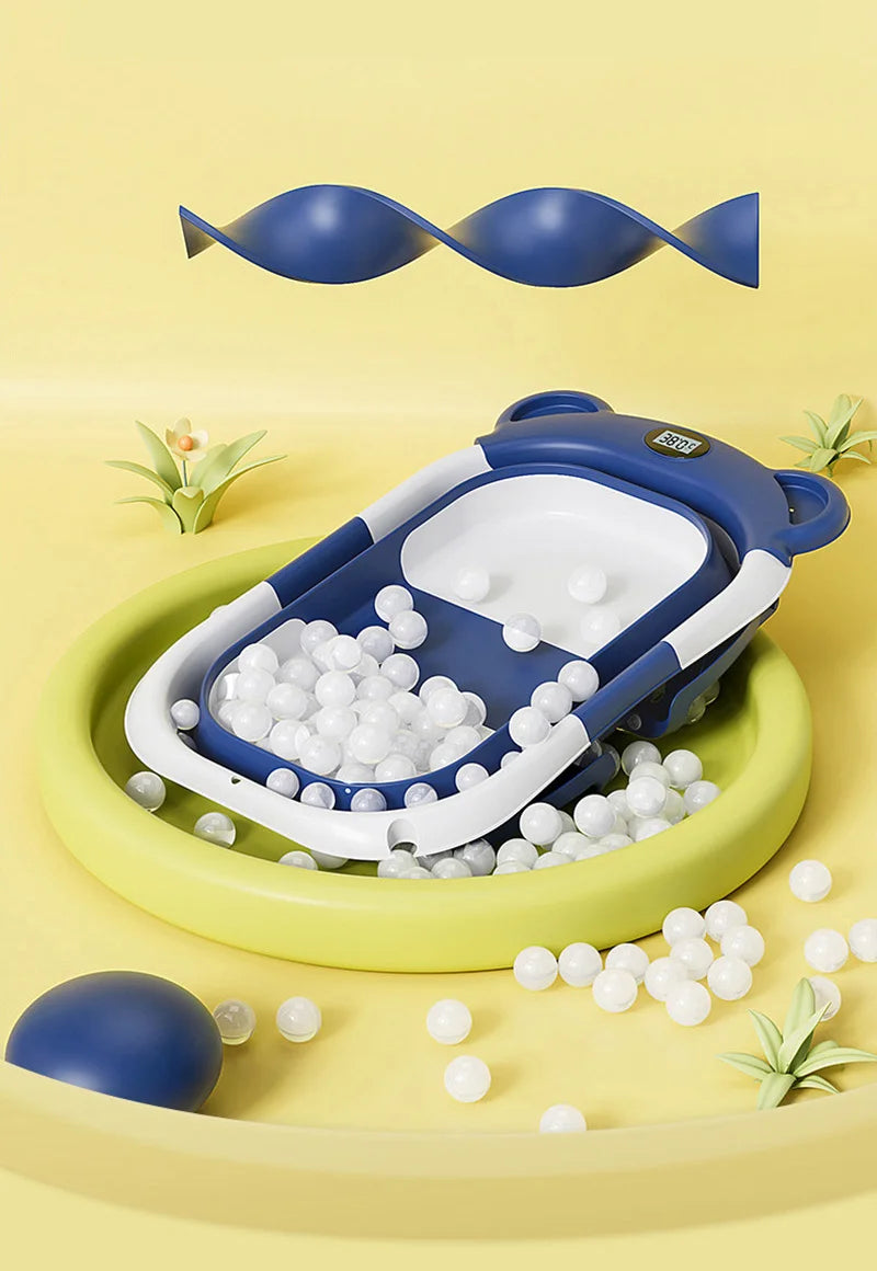 Folding Baby Bathtub with Temperature Sensor