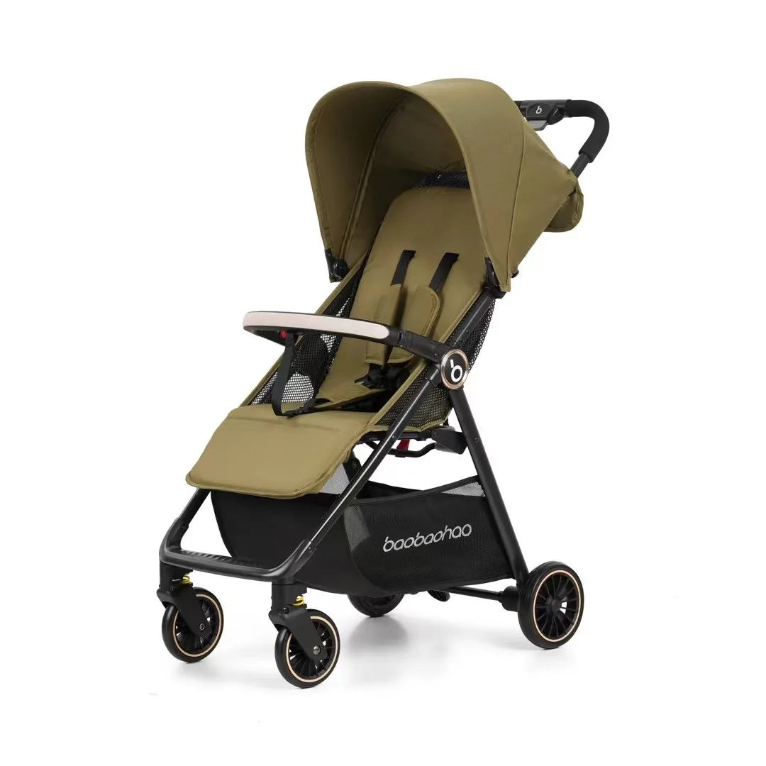 Ultra-lightweight Baby Stroller Simple Folding Shock-absorbing Wheels