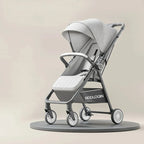 Lightweight & Foldable Baby Stroller - Reclining and Shock-Absorbing