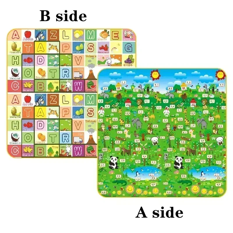 Reversible and Padded Baby Play Mat