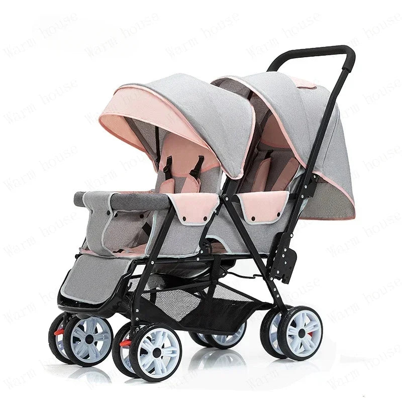 Twin strollers foldable carriage