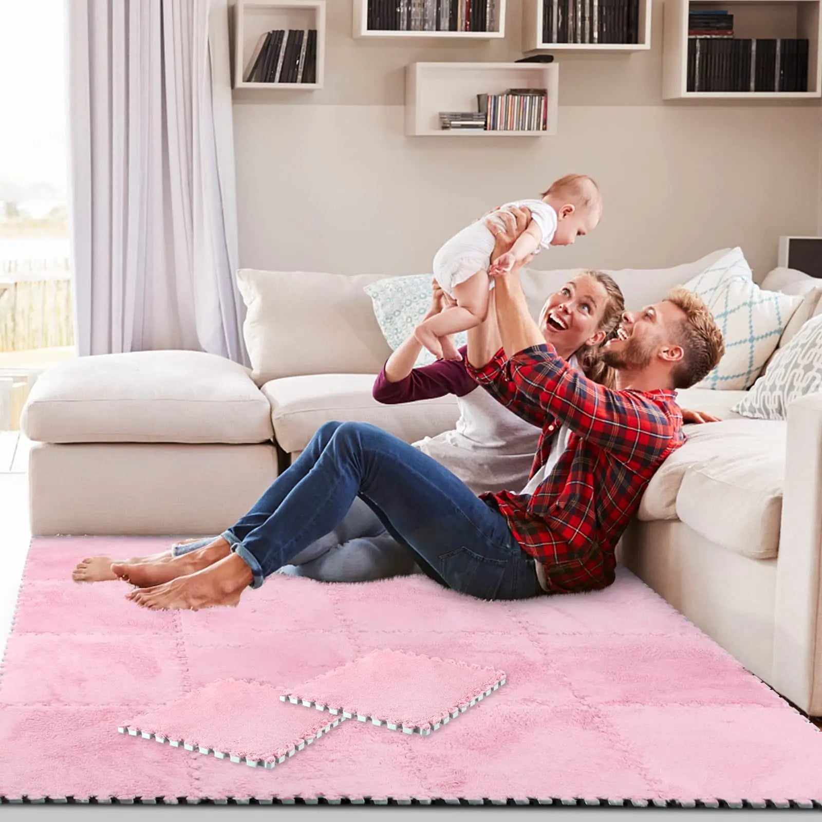 Soft Plush Crawling Interlocking Foam Playmat