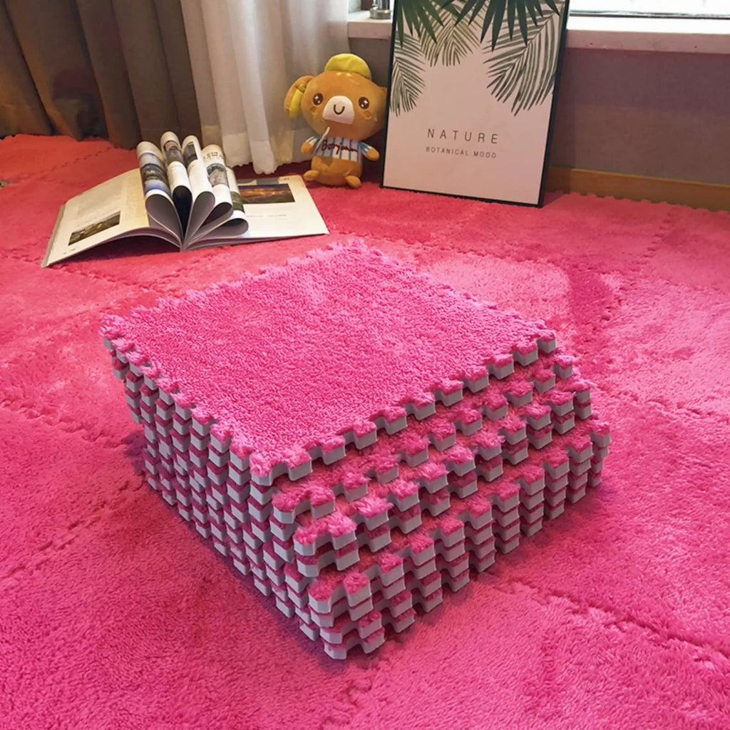 Soft Plush Crawling Interlocking Foam Playmat