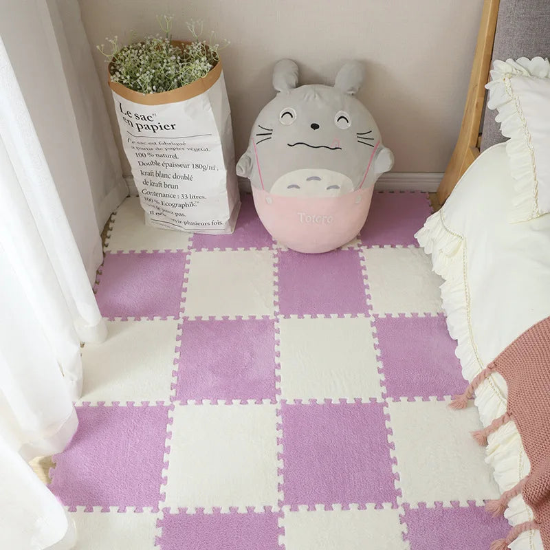 Soft Plush Crawling Interlocking Foam Playmat