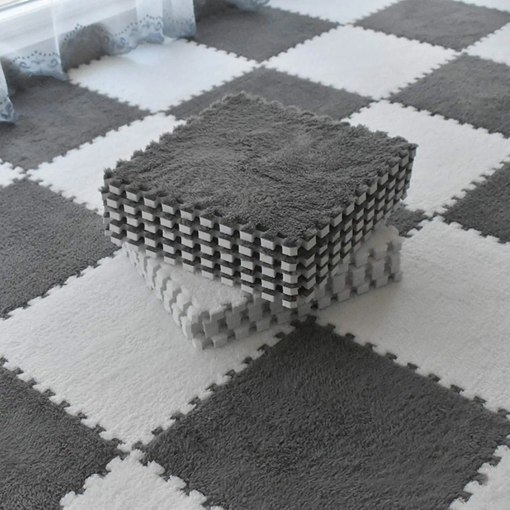 Soft Plush Crawling Interlocking Foam Playmat