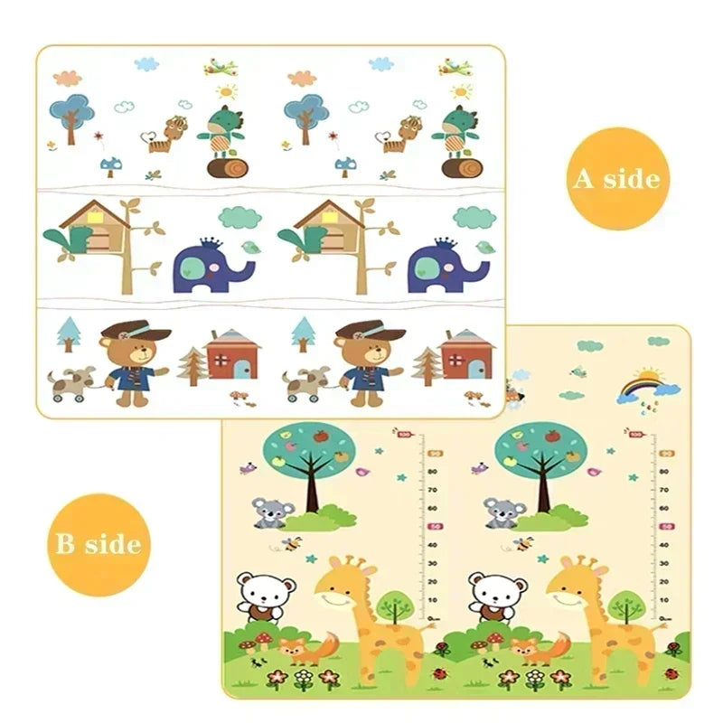 Reversible and Padded Baby Play Mat