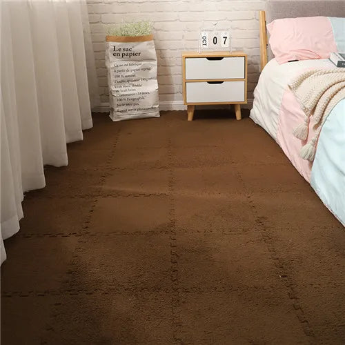 Soft Plush Crawling Interlocking Foam Playmat