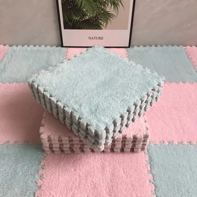 Soft Plush Crawling Interlocking Foam Playmat