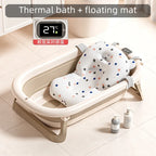 Digital Temperature-Sensing Folding Baby Bathtub