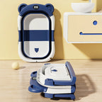 Folding Baby Bathtub with Temperature Sensor