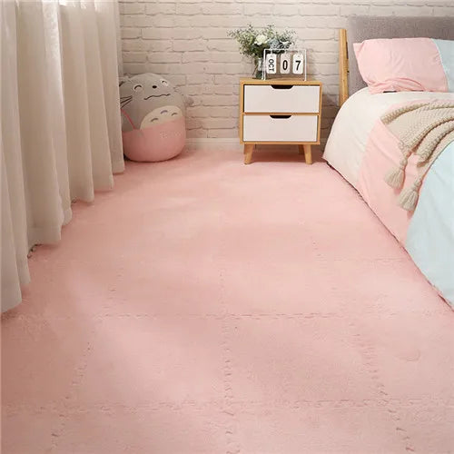 Soft Plush Crawling Interlocking Foam Playmat