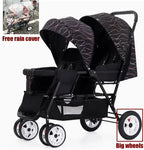 Twin strollers foldable carriage