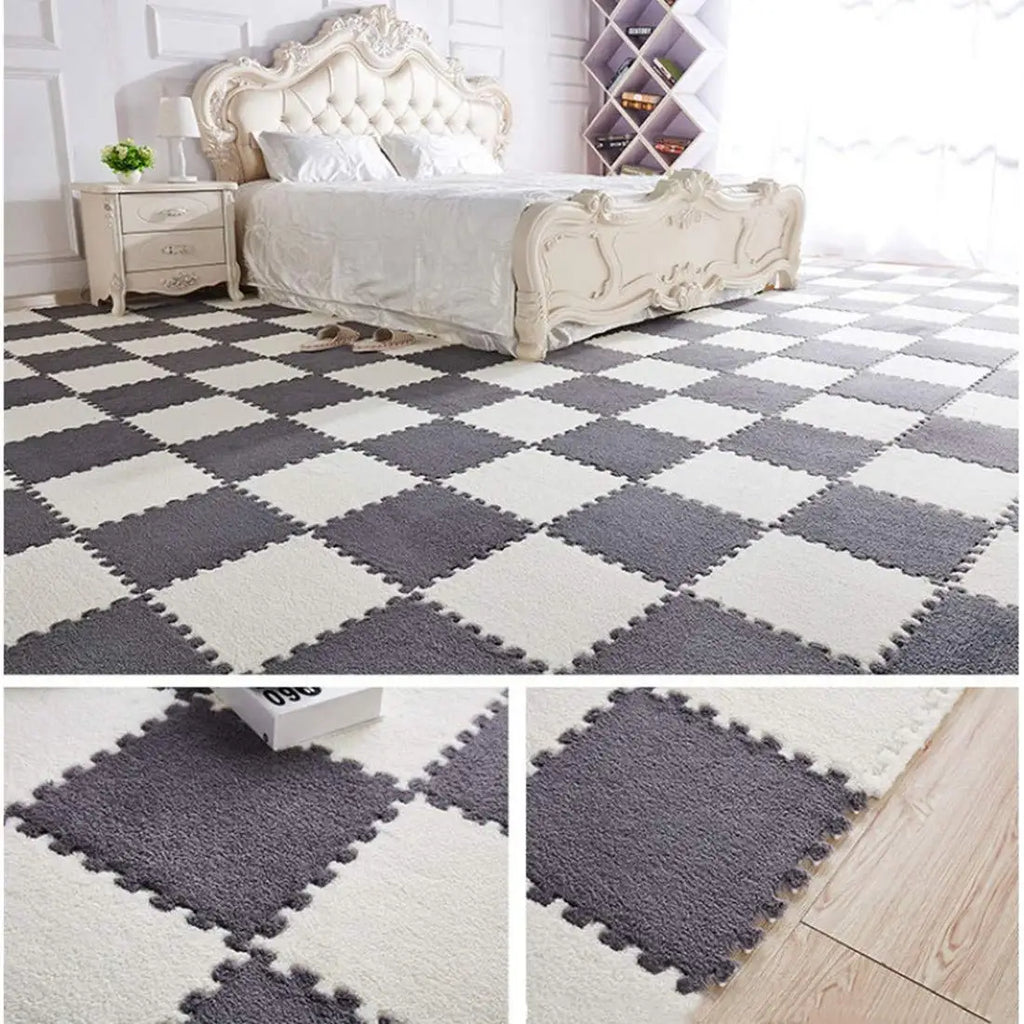 Soft Plush Crawling Interlocking Foam Playmat