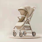 Lightweight & Foldable Baby Stroller - Reclining and Shock-Absorbing