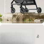 Lightweight & Foldable Baby Stroller - Reclining and Shock-Absorbing