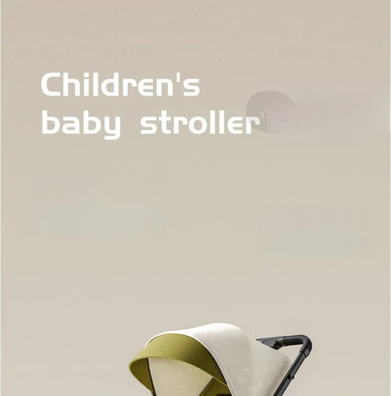 Lightweight & Foldable Baby Stroller - Reclining and Shock-Absorbing