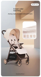 Ultra-lightweight Baby Stroller Simple Folding Shock-absorbing Wheels