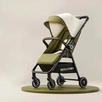Lightweight & Foldable Baby Stroller - Reclining and Shock-Absorbing