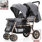 Twin strollers foldable carriage