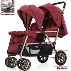 Twin strollers foldable carriage