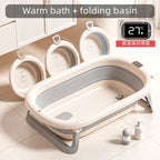 Digital Temperature-Sensing Folding Baby Bathtub