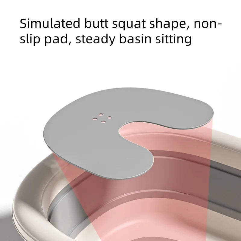 Digital Temperature-Sensing Folding Baby Bathtub