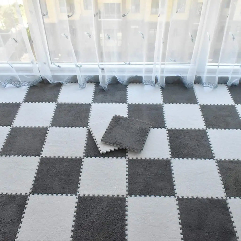 Soft Plush Crawling Interlocking Foam Playmat